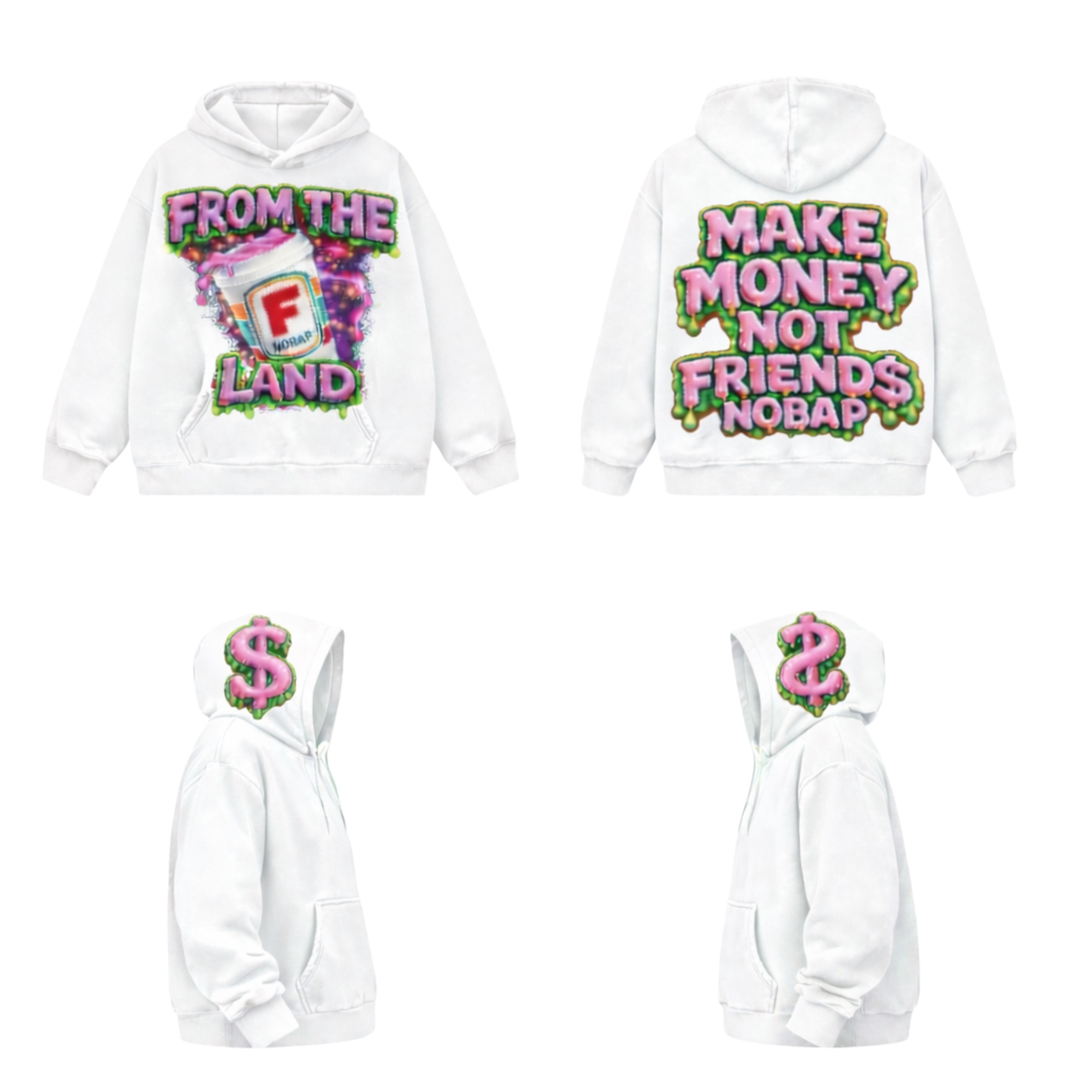 MAKE MONEY NOT FRIEND$ NO BAP - FTLXNOBAP BABY BLUE COLLAB